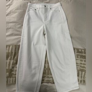 SPANX Women's High Rise White Jeans